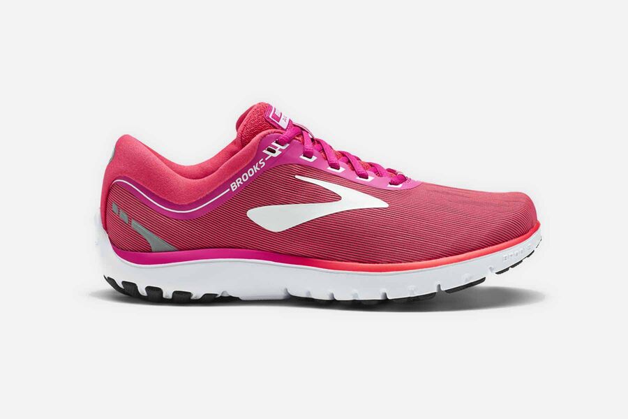 Tenis Corrida Brooks PureFlow 7 Masculino Brasil - Rosa/Branco 2675403-LF